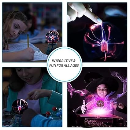 Touch-Sensitive Plasma Ball Lamp – Interactive USB Globe