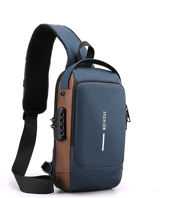 Anti-Theft Sling Bag with USB Charging Port for Men & Women